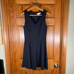 Threads & States Black Sleeveless Dress with Scalloped Neckline